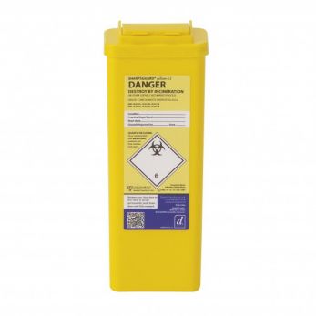 Sharpsguard Yellow 0.5 Ltr Sharps Bin with Needle Remover