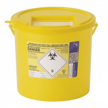 Sharpsguard Yellow 11.5 Ltr Sharps Bin