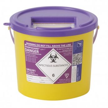 Sharpsguard Cyto 7 Litre Sharps Bin