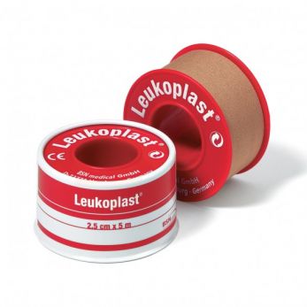 Leukoplast  Zinc Oxide Adhesive Tape - 1.25cm x 5m per Roll