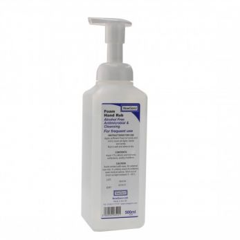 NewGenn Foam Hand Rub 500ml Bottle - Clear Coloured