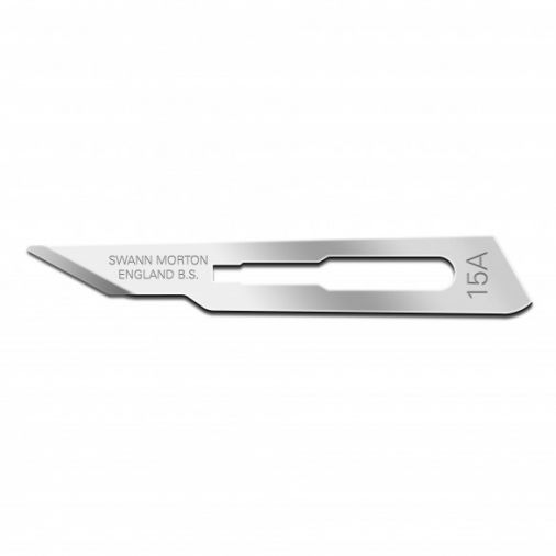 Surgical Scalpel Blade 15A - Carbon Steel - Sterile x 100