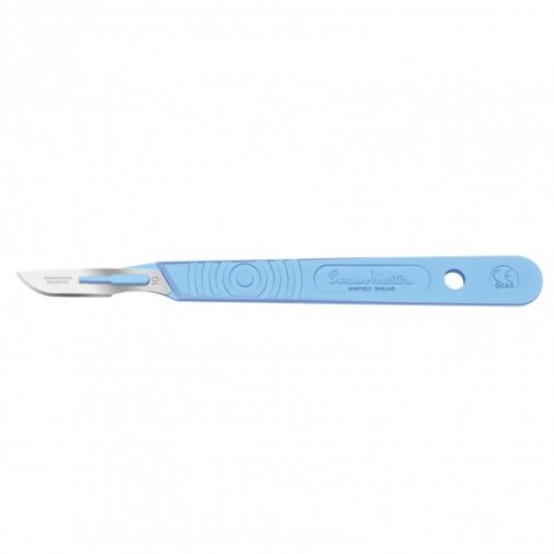 Sterile Disposable Scalpel No.10 Blade with Polystyrene Handle x 10