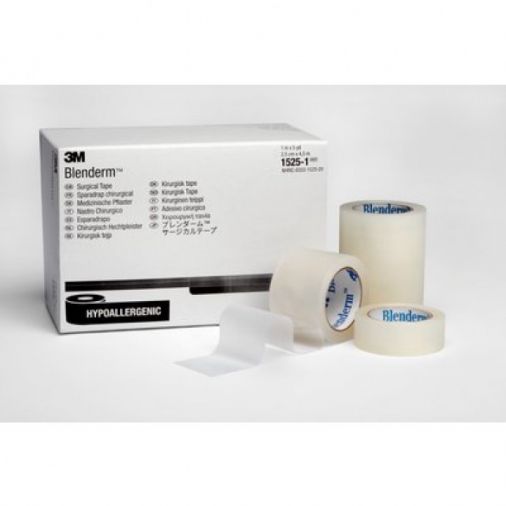 3M? Blenderm Clear Occlusive Surgical Tape DTS 2.5cm x 5 Box of 12