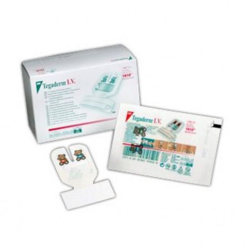 3M Tegaderm Paediatric Peripheral IV Dressing - 5cm x 5.7cm x 100