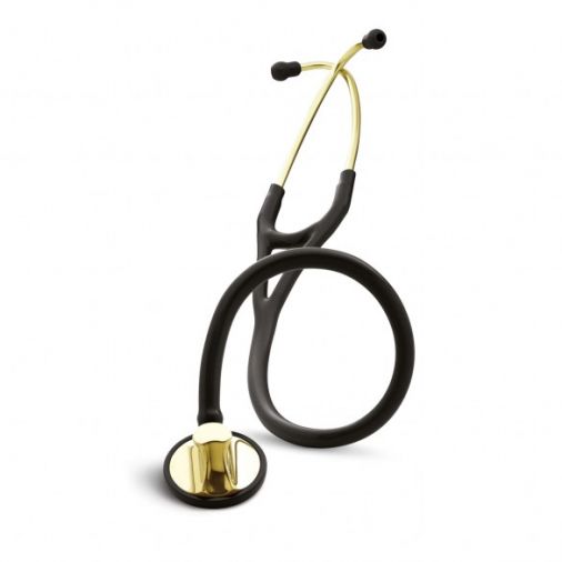 Littmann Master Cardiology Stethoscope: Black & Brass 2175