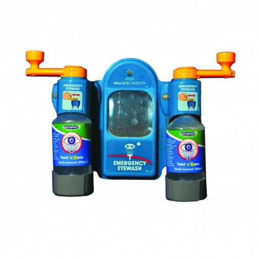 Wallace Cameron Eyewash Station Small, Twist and Open