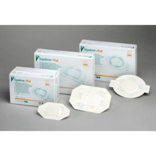3M? Tegaderm +pad Film Dressing with Non-Adherent Pad Box of 25