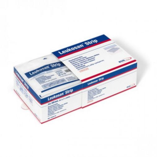 Leukosan Strip Sterile Wound Closure Strip Hospital Pack 6mm x 38mm Pack of 50 