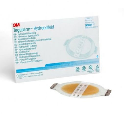 3M Tegaderm Hydrocolloid Dressing - 10cm x 12cm Oval x 5
