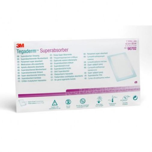 3M? Tegaderm Superabsorber Dressing Box of 10