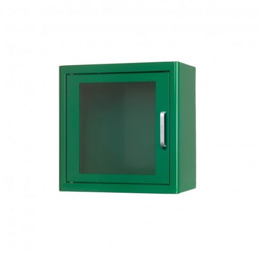Arky Green Metal Indoor Defibrillator Cabinet WITH alarm