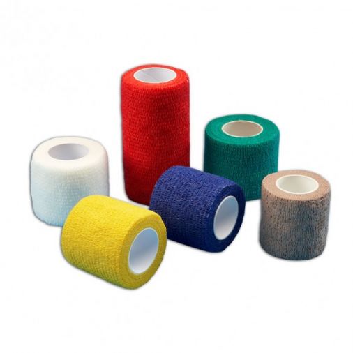 Coloured Cohesive Bandage - Blue - 5.0cm x 12