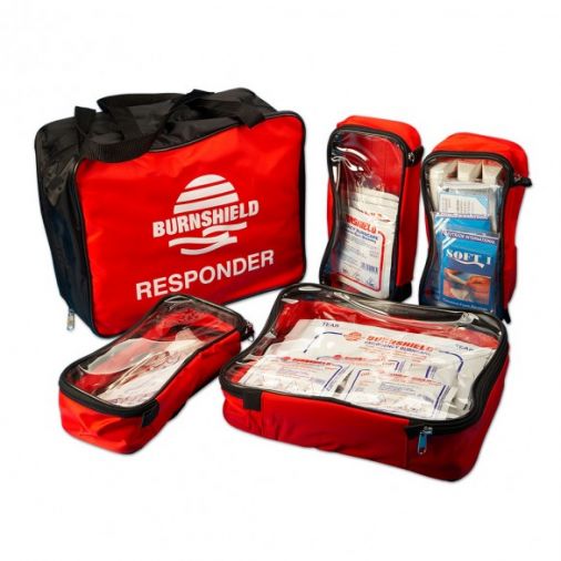 Burnshield Responder Kit in a Red Bag