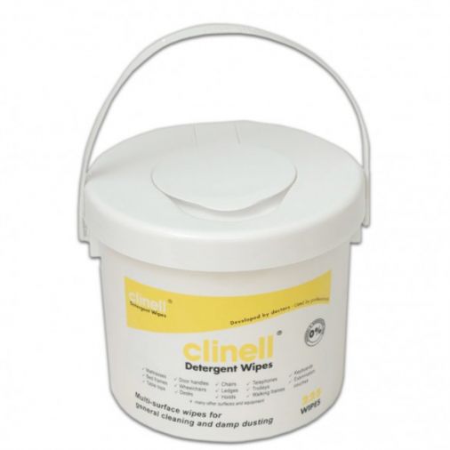 Clinell Detergent Wipes Bucket of 260