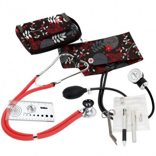 Aneroid Sphygmomanometer, Stethoscope & Accessories Nurse Kit