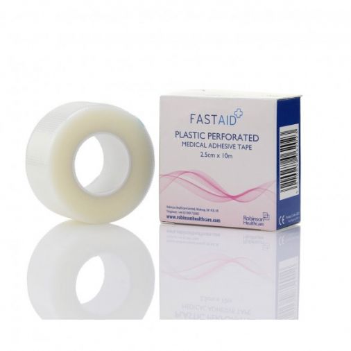 Fast Aid Plastic Perforated Tape - 2.5cm x 10m - SINGLE