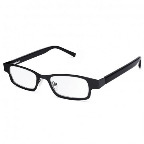 Eyejusters Adjustable Reading Glasses - Black With Stainless Steel Frames